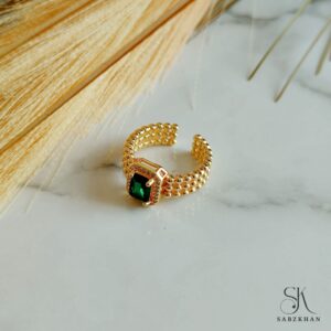 ZOYA GREEN-ZIRCON RING