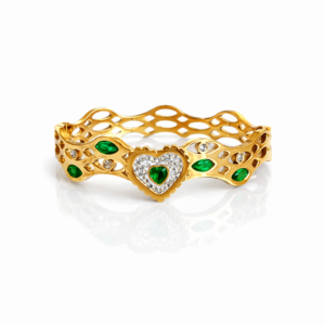 MAHA DAZZLE HEART BANGLE