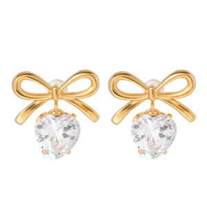 Heart Bow Earrings