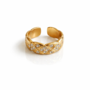 18K gold plated ring Naira Ring by SABZKHAN
